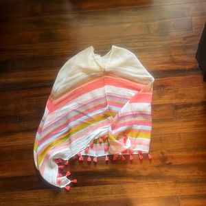 Spartina 449 Colorful Striped Poncho
